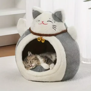 Le Nid Douillet " chat sourire" gris