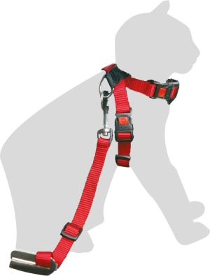 Harnais Connecteur pour ceinture de sécurité de voiture Rouge & Noir