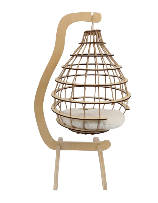 20302399-1.png Lit suspendu pour chat en forme de nuage avec coussin