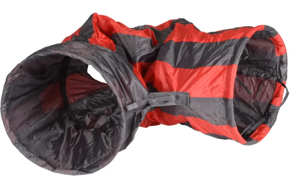 33161-d-01.png JOUET FELINE TUNNEL AVEC BALLE GRIS & ROUGE