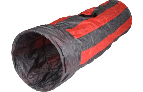 33161-e-01.png JOUET FELINE TUNNEL AVEC BALLE GRIS & ROUGE