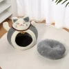 38ecec78-0ce9-4ef3-8994-c4e6369721d9.png Le Nid Douillet " chat sourire" gris