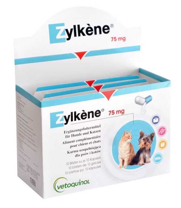 484888d73b0783f3f74857453336c4683366e7fe8105c1cafd8cf8af941c02d2.jpeg zylkène 75mg chat et petit chien (<10KG)