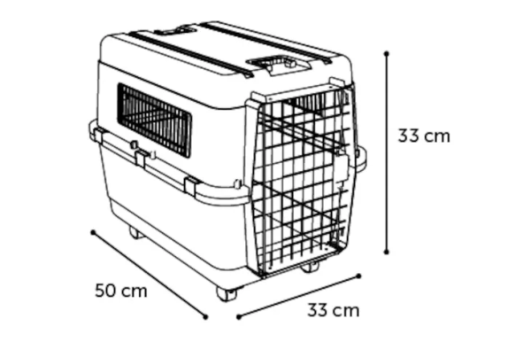 513770-t-01.png CAGE DE TRANSPORT NOMAD GRIS FONCÉ