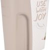 Conteneur à croquettes June Rectangle Taupe & Blanc 4,1L