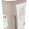 Conteneur à croquettes June Rectangle Taupe & Blanc 4,1L