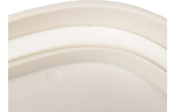 Conteneur à croquettes June Rectangle Taupe & Blanc 8.4L