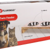 GAMELLE POUR LA NOURRITURE ET L'EAU DUO DINNER SUPPORT KATO RECTANGLE ARGENT & BRUN