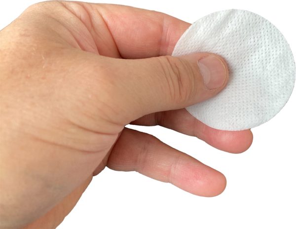 Lingette nettoyante pour les yeux et les oreilles Reini Rond Chiffon imbibé