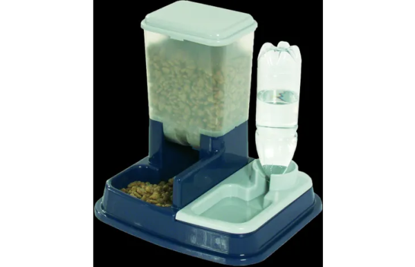 DISTRIBUTEUR AUTOMATIQUE D'EAU ET DE NOURRITURE DUO MAX BLEU