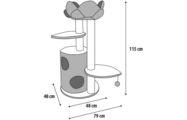 560206-t-01.png ARBRE À CHAT LOTUS BRUN