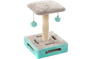 ARBRE À CHAT CYA 1 TURQUOISE & GRIS