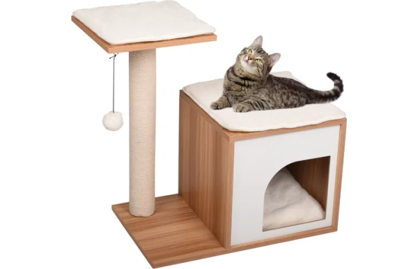 560970-d-02.png ARBRE À CHAT FRED BEIGE & ÉCRU & NATUREL & BLANC