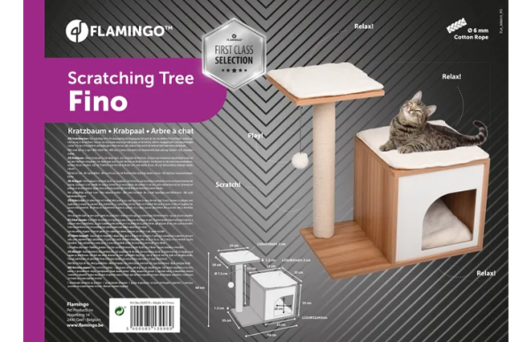 560970-v-01.png ARBRE À CHAT FRED BEIGE & ÉCRU & NATUREL & BLANC