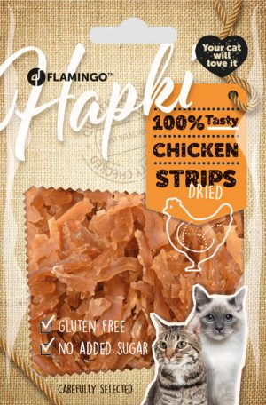 FRIANDISES HAPKI LANIÈRES POULET 50Grs