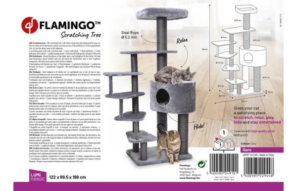 ARBRE À CHAT GORO GRIS