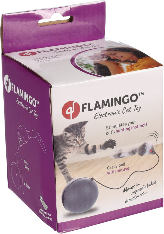 561375-v-01.jpeg JOUET ÉLECTRONIQUE BOULA SOURIS AVEC BALLE GRIS FONCÉ
