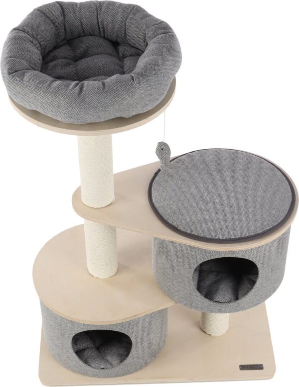 Arbre à chat Kanzo Gris & Beige