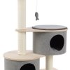Arbre à chat Kanzo Gris & Beige