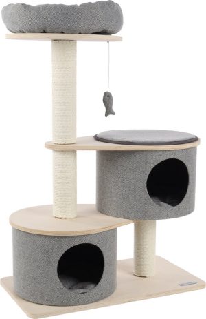 Arbre à chat Kanzo Gris & Beige