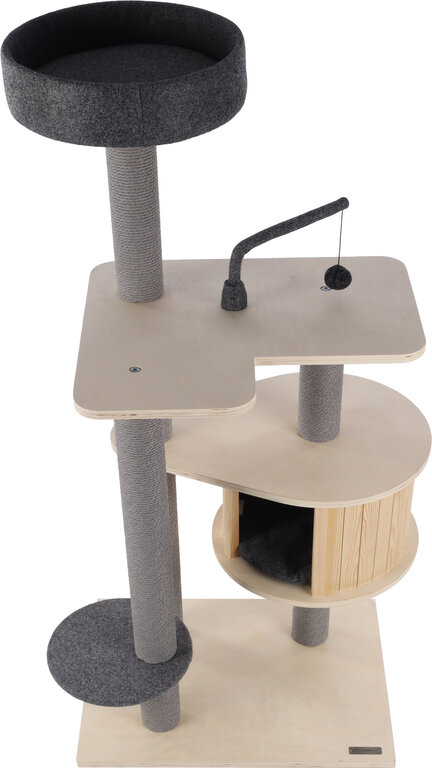 561758-d-01.jpeg Arbre à chat Kandis Gris & Beige