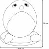 Balle a griffer pingouin pour chat avec corde 30cm