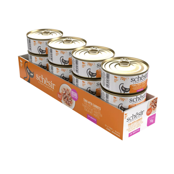 5agcnq4wzteelgvzng5a.png Schesir Cat 70gr - THON & CAROTTE (bouillon)