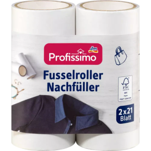 Recharge pour rouleau anti-peluches PROFISSIMO, lot de 2 pièces