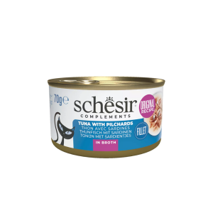 Schesir Cat 70gr - THON & SARDINES (bouillon)