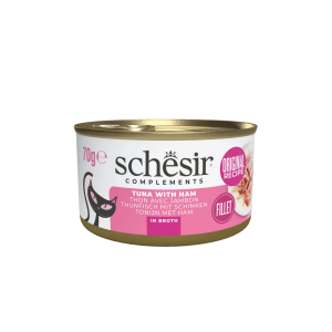 Schesir Cat 70gr - THON & JAMBON (bouillon)