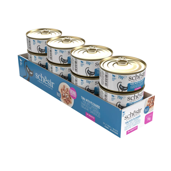 6u0nxhkgtcczvn4xlgne.png Schesir Cat 70gr - THON & SARDINES (bouillon)