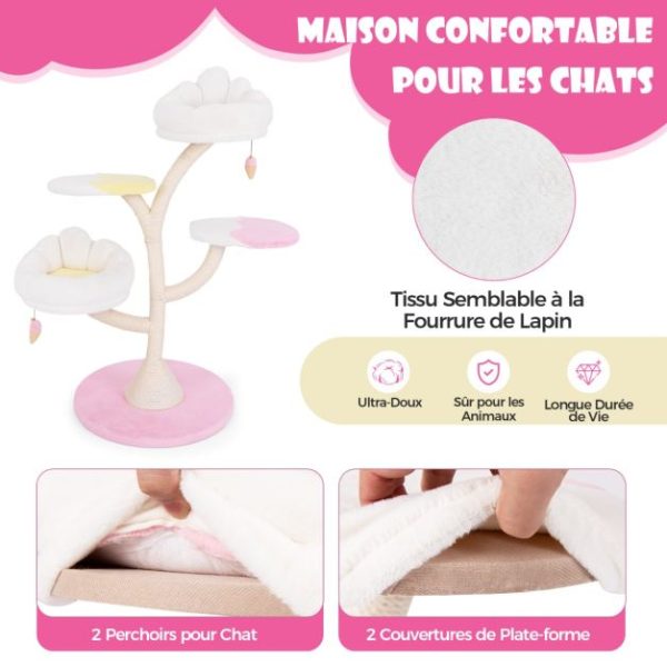 Arbre à chat Fleur de Coton
