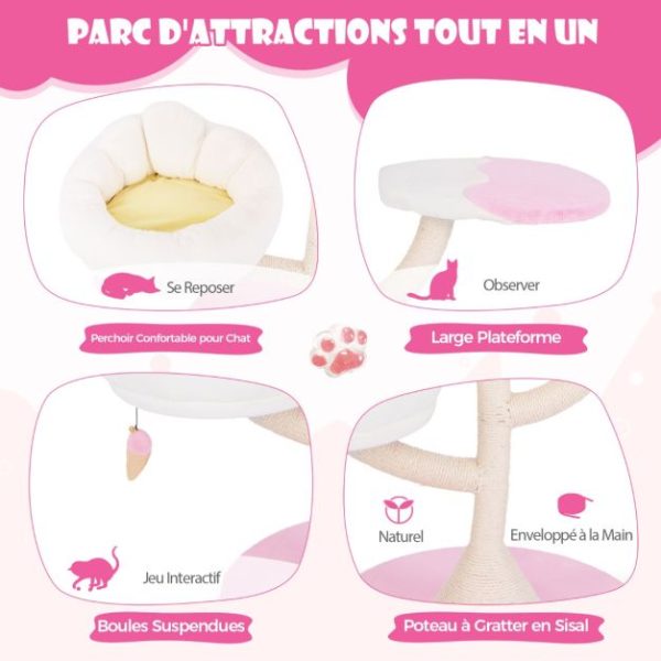 Arbre à chat Fleur de Coton