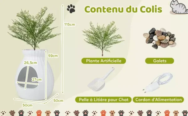 bac-a-litiere-intelligent-pour-grands-chats-et-chatons-82371065-a6.png Maison de toilette pour Chat 63L , intelligente