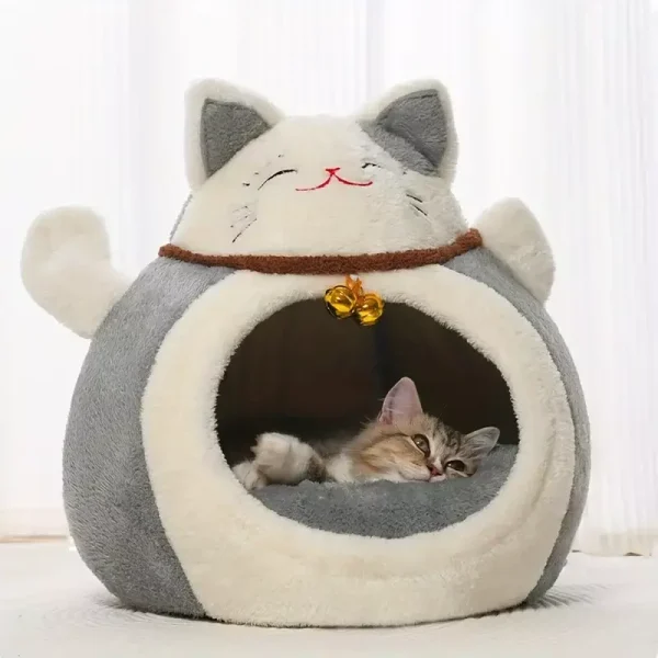 cbb2d0f5-861c-4069-b38a-71d03e4b8bd3.png Le Nid Douillet " chat sourire" gris
