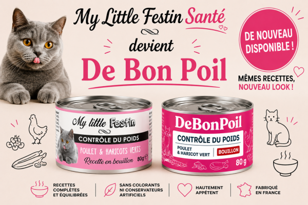 chatgpt-image-7-juil-2026-21-27-10.png DE BON POIL Contrôle du Poids 80g pour Chat - Bouillon Poulet & Haricots Verts