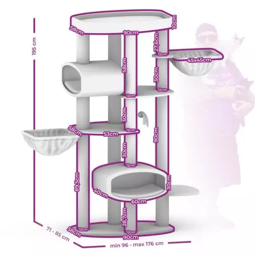 PETREBELS Arbre à chat Drive 195