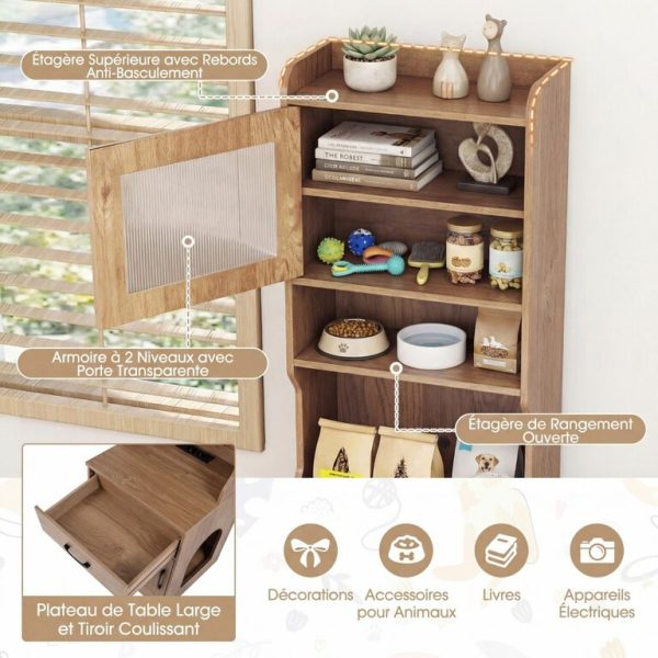 Le Manoir des Moustaches – Meuble multifonction lumineux pour chat