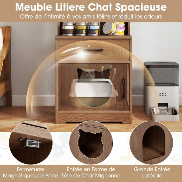 Le Manoir des Moustaches – Meuble multifonction lumineux pour chat