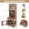 Le Manoir des Moustaches – Meuble multifonction lumineux pour chat