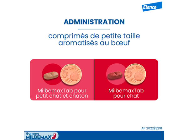 MilbemaxTab Chats à partir de 2kg - 2 Comprimés