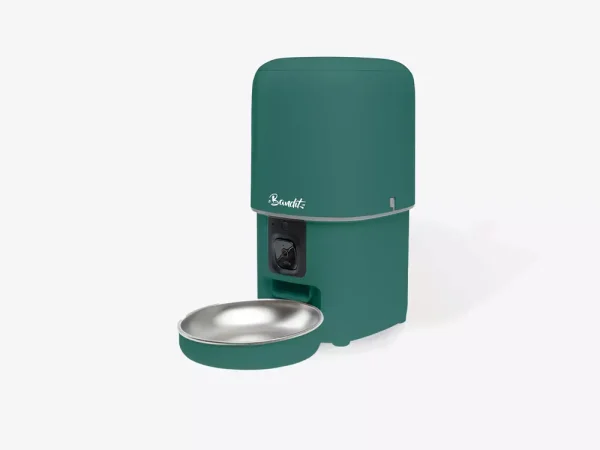 fiche-produit-distributeur-vert.png Distributeur de croquettes intelligent " BANDIT "
