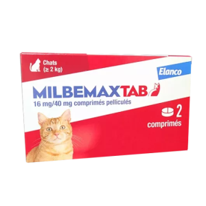 MilbemaxTab Chats à partir de 2kg - 2 Comprimés