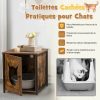 pv10016cf-liti-re-pour-chat-3.jpeg Meuble Litiere Chat Cadre en métal antirouille Industriel