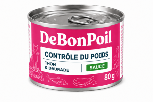 DE BON POIL contrôle du poids 80grs pour chat- Thon & daurade en sauce