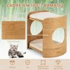 tour-pour-chat-sur-lev-e-pv10149be-1.jpeg Tour surélevée pour chat en bambou – Élégance, confort et bien-être