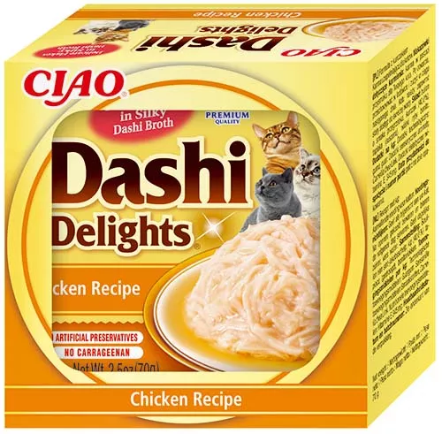 znrp3u9ixzz1mcnyjd7o.png Inaba Chat - Dashi Delights POULET - 70 g
